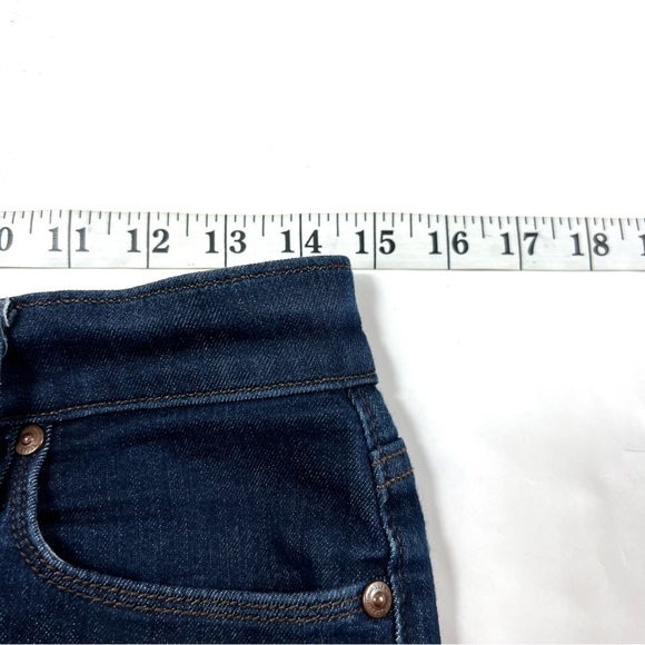 Loft Dark Wash Modern High Waist Skinny Ankle Jeans Size 27 - Picture 7 of 9